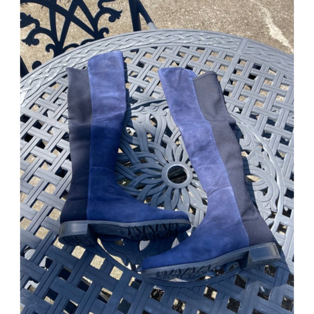 Stuart Weitzman Blue Over the Knee Boots